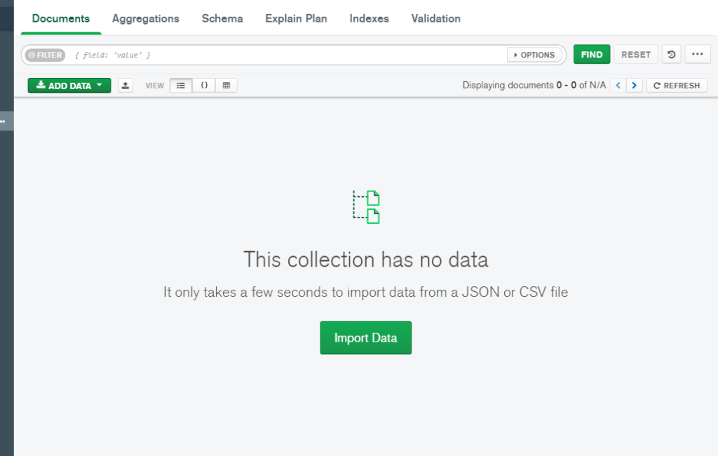 Upload Data in MongoDB Atlas from local computer